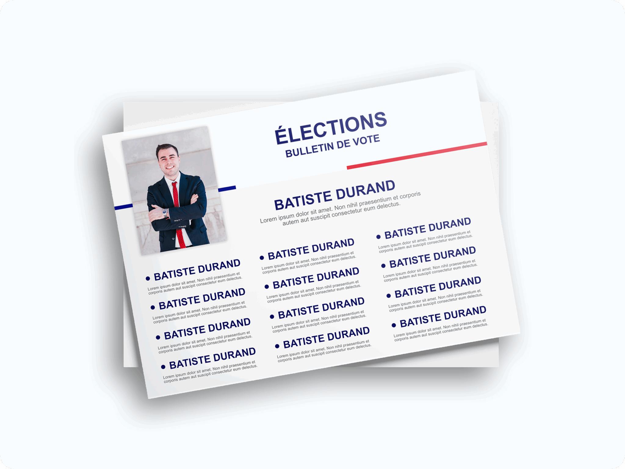 Impression tracts électoraux pour élections municipales 2026