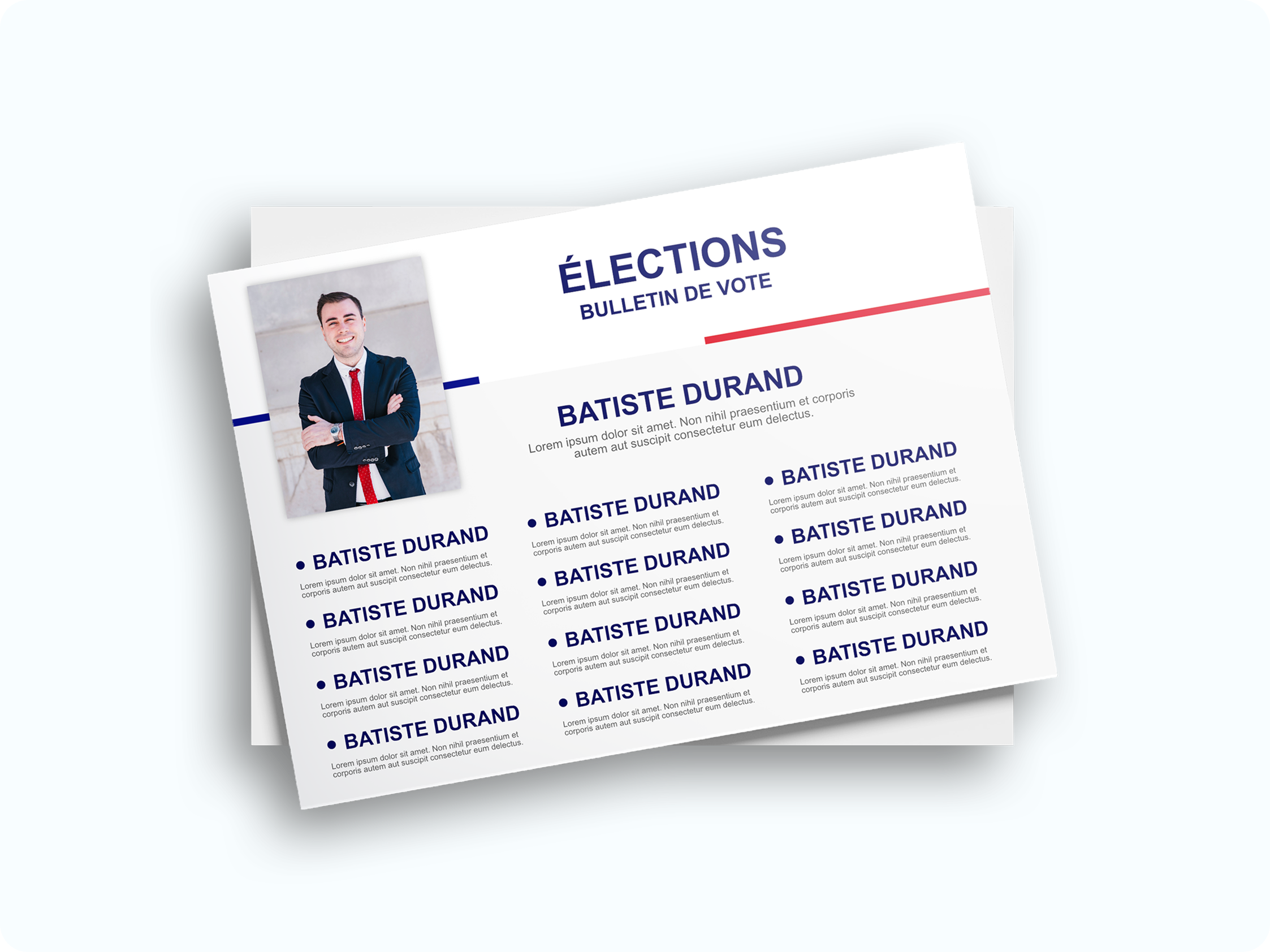 Impression bulletins de vote électoraux - campagne municipales 2026