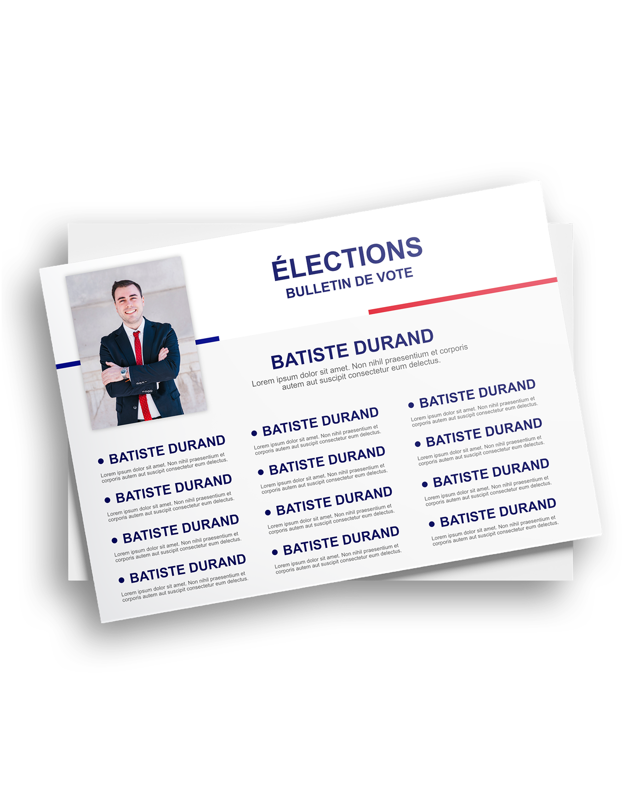 Impression bulletin de vote - campagne électorale - municipales 2026