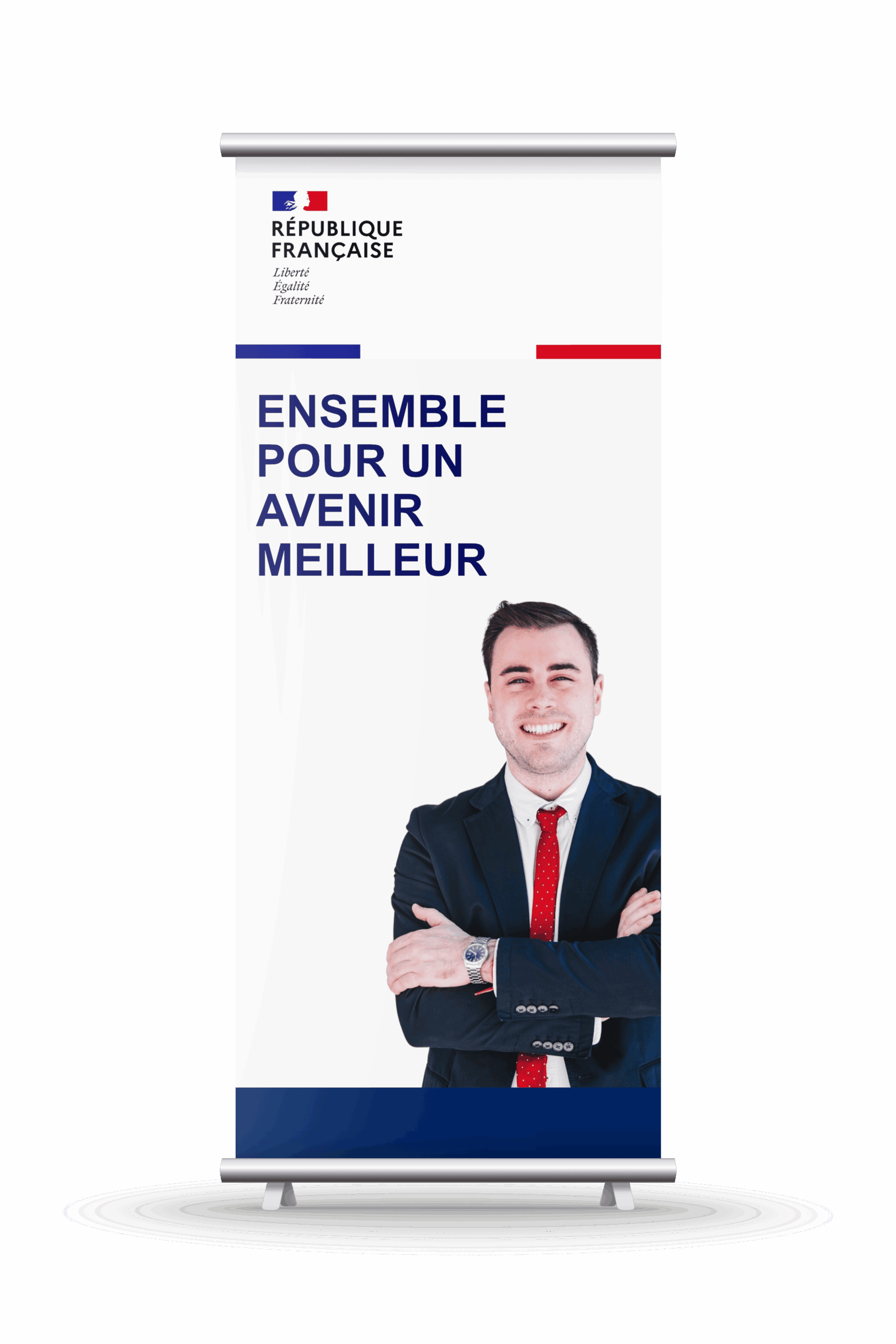 Impression kakémono / roll-up élections municipales 2026