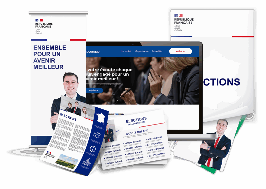 Supports communication campagne électorales 2026